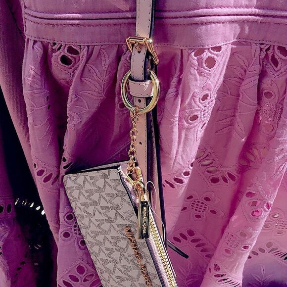 NEW MICHAEL KORS JET SET CROSSBODY AND CARD CASE/COIN - Picture 11 of 13